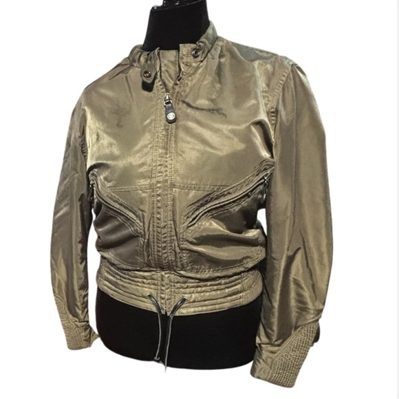 Harley Davidson Jacket M Olive Color orange liner bomber Street wear Motorcycle - Picture 2 of 13